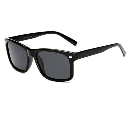 2 PCS Men Polarized Sunglasses Night Vision Anti-glare Driving Sun Glasses Goggles(Bright Black Frame Gray Lens) - Outdoor & Sports by buy2fix | Online Shopping UK | buy2fix