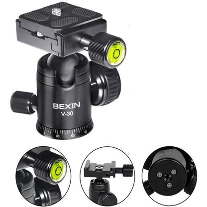 BEXIN 360 Degree Rotation Aluminum Alloy Tripod 30mm Ball Head with Quick Release Plate - Tripod Heads by BEXIN | Online Shopping UK | buy2fix