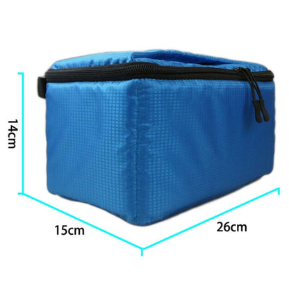 Water-resistant DSLR Padded insert Case Waterproof Zipper Removable Partition Camera Bags(Blue) - Camera Accessories by buy2fix | Online Shopping UK | buy2fix