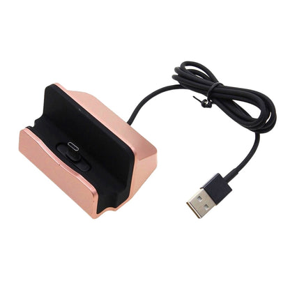 USB-C / Type-C 3.1 Sync Data / Charging Dock Charger(Rose Gold) - Mobile Accessories by buy2fix | Online Shopping UK | buy2fix