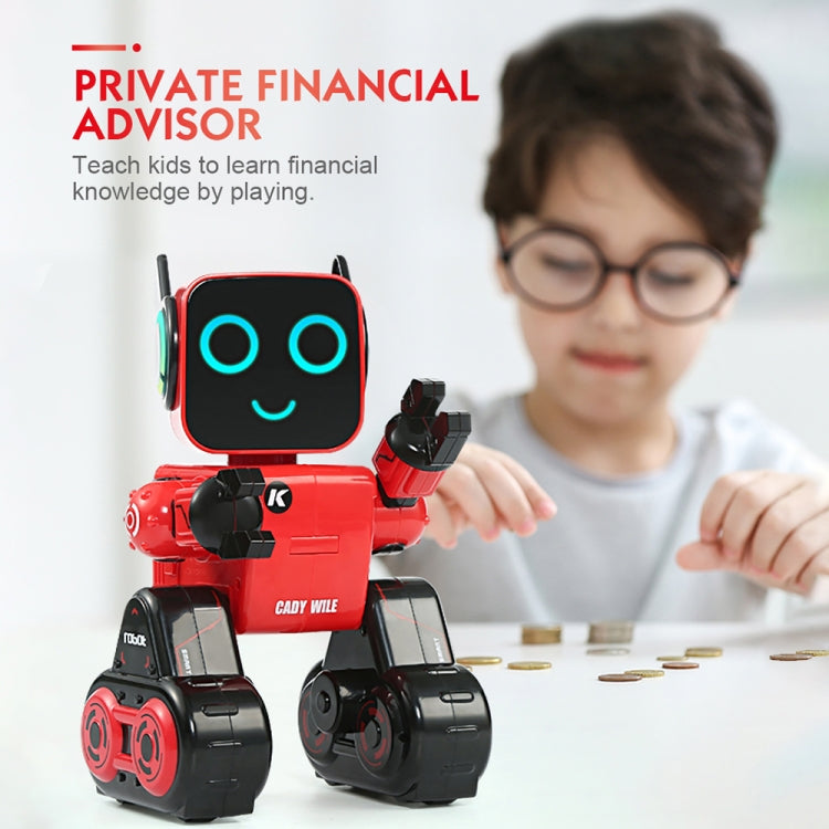 JJR/C R4 Cady Wile 2.4GHz Intelligent Remote Control Robo-advisor Money Management Robots Toy with Colorful LED Light, Remote Control Distance: 15m, Age Range: 8 Years Old Above (Red) - RC Robots by JJR/C | Online Shopping UK | buy2fix