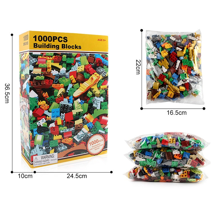 1000 in 1 Intelligent Toys DIY ABS Material Building Blocks with 4 Random Toy Persons, Random Color Delivery - Building Blocks by buy2fix | Online Shopping UK | buy2fix