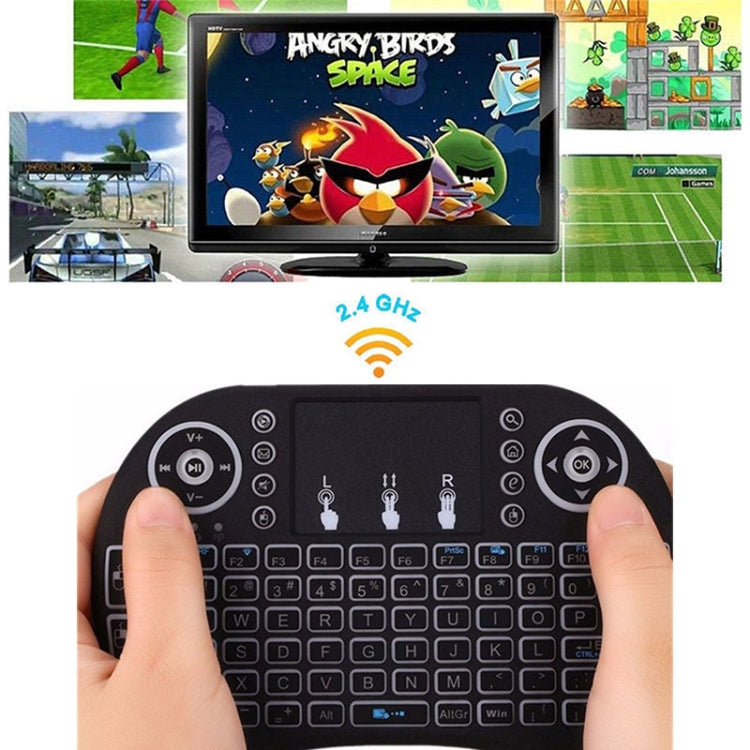 Support Language: Hebrew i8 Air Mouse Wireless Keyboard with Touchpad for Android TV Box & Smart TV & PC Tablet & Xbox360 & PS3 & HTPC/IPTV - MINI PC Accessories & Gadgets by buy2fix | Online Shopping UK | buy2fix