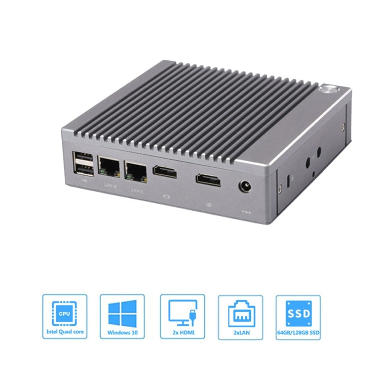 K660S Windows and Linux System Mini PC, Intel Celeron Processor N2840 Quad-Core 1.83- 2.25GHz, 8GB RAM + 128GB SSD, EU Plug - Windows Mini PCs by buy2fix | Online Shopping UK | buy2fix