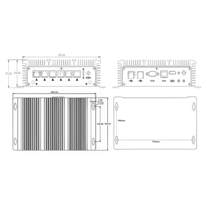 HYSTOU P09-6L Windows / Linux System Mini PC, Intel Core I3-7167U 2 Core 4 Threads up to 2.80GHz, Support mSATA, 4GB RAM DDR3 + 128GB SSD - Computer & Networking by HYSTOU | Online Shopping UK | buy2fix