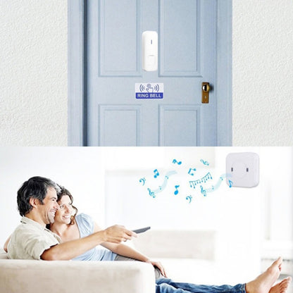 P6 110dB Wireless IP55 Waterproof Low Power Consumption WiFi Doing-dong Doorbell Receiver, Receiver Distance: 300m, UK Plug(White) - Security by buy2fix | Online Shopping UK | buy2fix