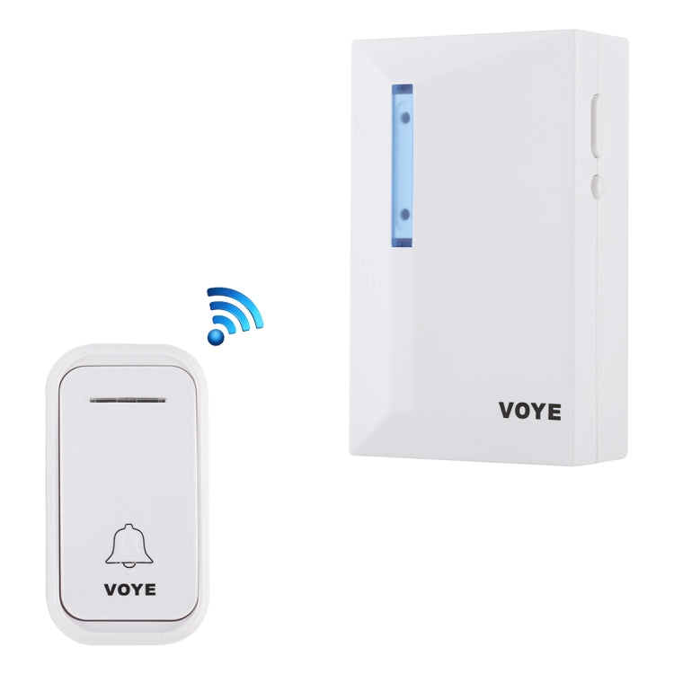 VOYE V015F Home Music Remote Control Wireless Doorbell with 38 Polyphony Sounds (White) - Wireless Doorbell by VOYE | Online Shopping UK | buy2fix