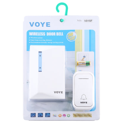 VOYE V015F Home Music Remote Control Wireless Doorbell with 38 Polyphony Sounds (White) - Wireless Doorbell by VOYE | Online Shopping UK | buy2fix