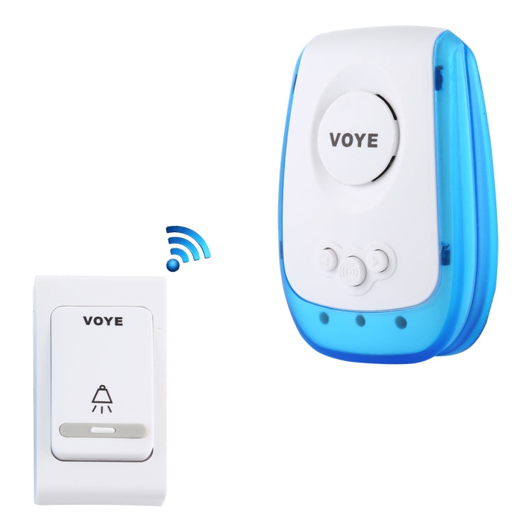 VOYE V009B Home Music Remote Control Wireless Doorbell with 38 Polyphony Sounds, US Plug (White) - Wireless Doorbell by VOYE | Online Shopping UK | buy2fix