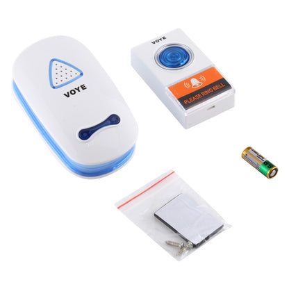 VOYE V025A Home Music Remote Control Wireless Doorbell with 38 Polyphony Sounds, US Plug (White) - Security by VOYE | Online Shopping UK | buy2fix