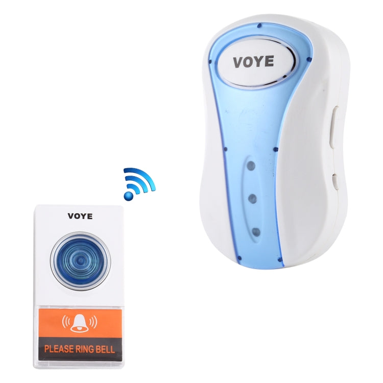 VOYE V008A Home Music Remote Control Wireless Doorbell with 38 Polyphony Sounds, US Plug(White) - Wireless Doorbell by VOYE | Online Shopping UK | buy2fix