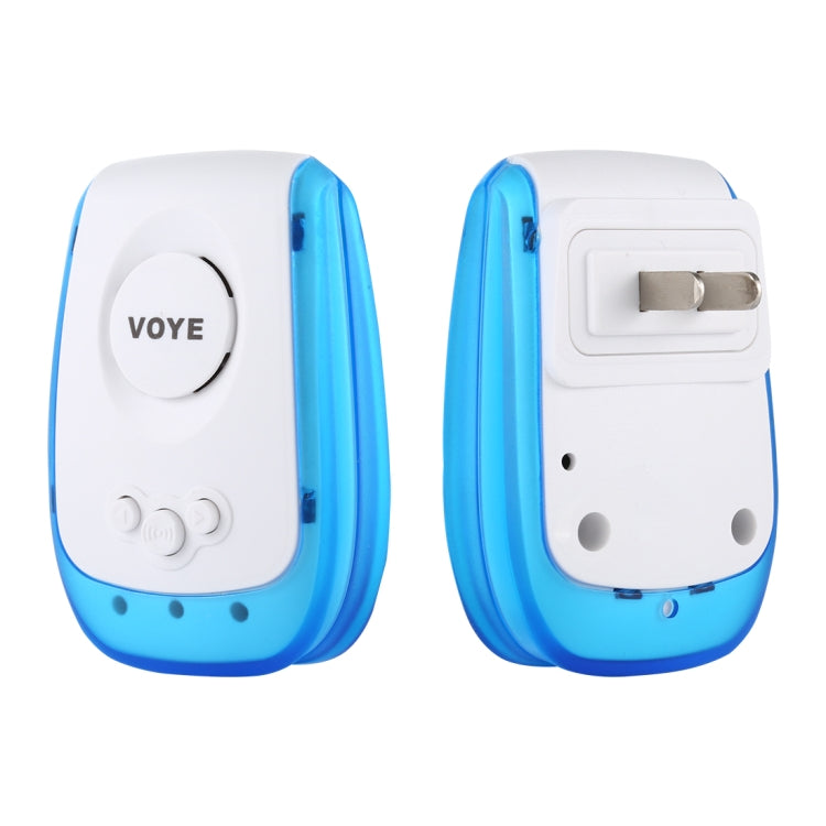 VOYE V009A Home Music Remote Control Wireless Doorbell with 38 Polyphony Sounds, US Plug (White) - Wireless Doorbell by VOYE | Online Shopping UK | buy2fix