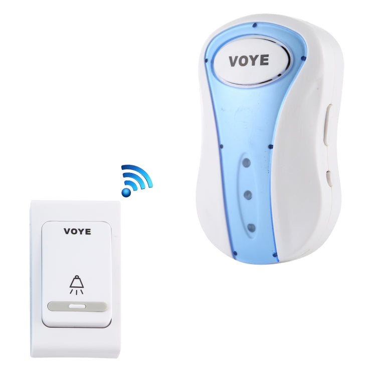 VOYE V008B Home Music Remote Control Wireless Doorbell with 38 Polyphony Sounds, US Plug (White) - Wireless Doorbell by VOYE | Online Shopping UK | buy2fix