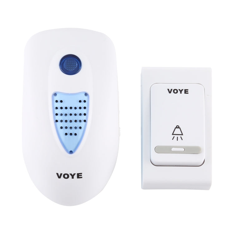 VOYE V003B Home Music Remote Control Wireless Doorbell with 38 Polyphony Sounds, US Plug (White) - Wireless Doorbell by VOYE | Online Shopping UK | buy2fix