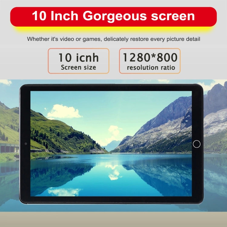 BDF A10 3G Phone Call Tablet PC, 10 inch, 2GB+32GB, Android 9.0, MTK8321 Octa Core Cortex-A7, Support Dual SIM & Bluetooth & WiFi & GPS, EU Plug(Gold) - BDF by BDF | Online Shopping UK | buy2fix