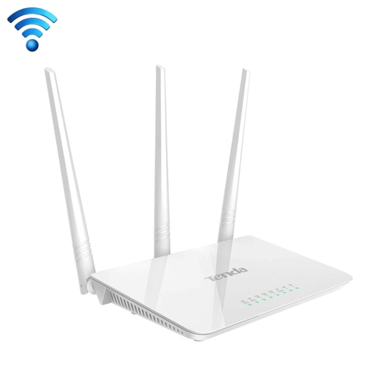 Tenda F3 Wireless 2.4GHz 300Mbps WiFi Router with 3*5dBi External Antennas(White) -  by Tenda | Online Shopping UK | buy2fix