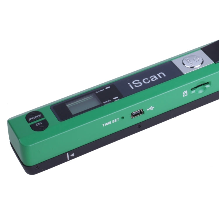 iScan01 Mobile Document Handheld Scanner with LED Display, A4 Contact Image Sensor(Green) - Consumer Electronics by buy2fix | Online Shopping UK | buy2fix