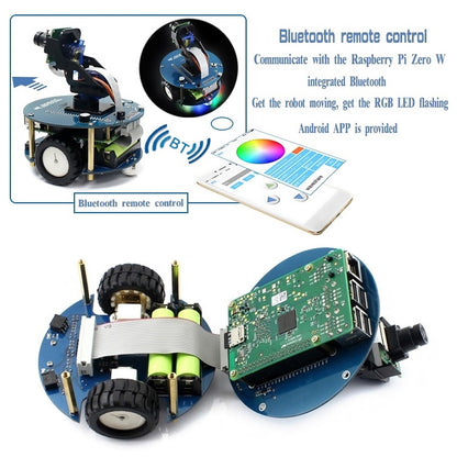 Waveshare AlphaBot2 Robot Building Kit For Raspberry Pi 3 Model B (No Pi) - Robotics Accessories by buy2fix | Online Shopping UK | buy2fix