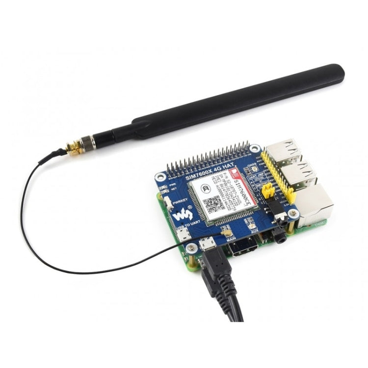 Waveshare 4G / 3G / 2G / GSM / GPRS / GNSS HAT for Raspberry Pi, LTE CAT4, for China - Modules Expansions Accessories by Waveshare | Online Shopping UK | buy2fix