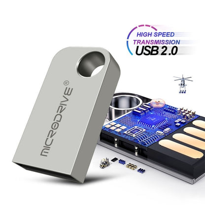 MicroDrive 4GB USB 2.0 Mini Semi-circular Metal U Disk - USB Flash Drives by MicroDrive | Online Shopping UK | buy2fix