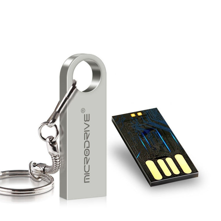 MicroDrive 8GB USB 2.0 Metal Waterproof High Speed U Disk(Gold) - USB Flash Drives by MicroDrive | Online Shopping UK | buy2fix