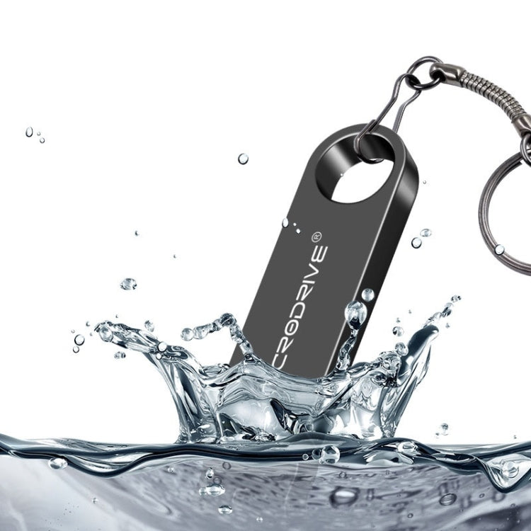 MicroDrive 16GB USB 2.0 Metal Waterproof High Speed U Disk(Grey) - USB Flash Drives by MicroDrive | Online Shopping UK | buy2fix