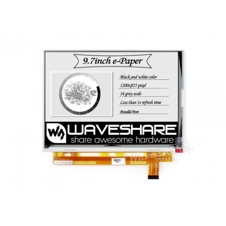 Waveshare 9.7 inch 1200x825 E-Ink Raw Display, Parallel Port, without PCB - Modules Expansions Accessories by Waveshare | Online Shopping UK | buy2fix