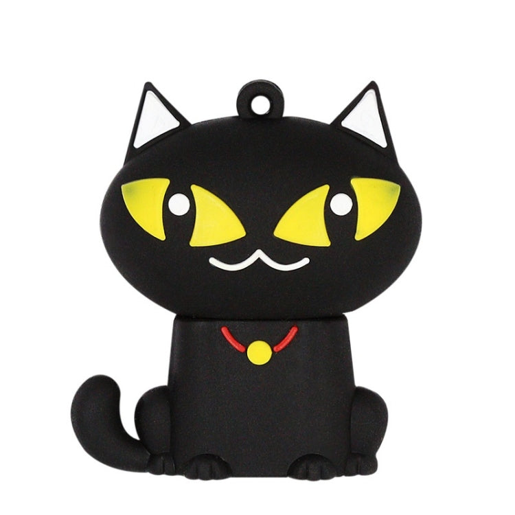 MicroDrive 128GB USB 2.0 Creative Cute Black Cat U Disk - USB Flash Drives by MicroDrive | Online Shopping UK | buy2fix