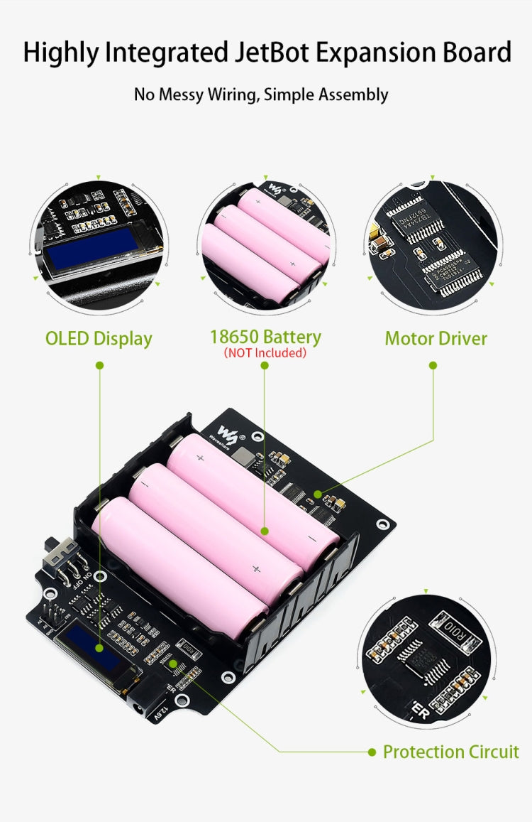 Waveshare JetBot AI Kit, AI Robot Based on Jetson Nano - Robotics Accessories by Waveshare | Online Shopping UK | buy2fix